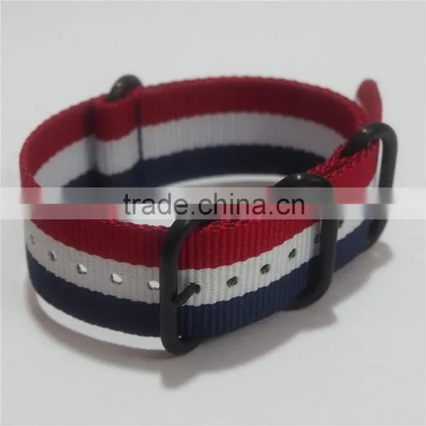 PVD Buckle 1.5mm Thickness 24mm Nylon Watch Band photo-3