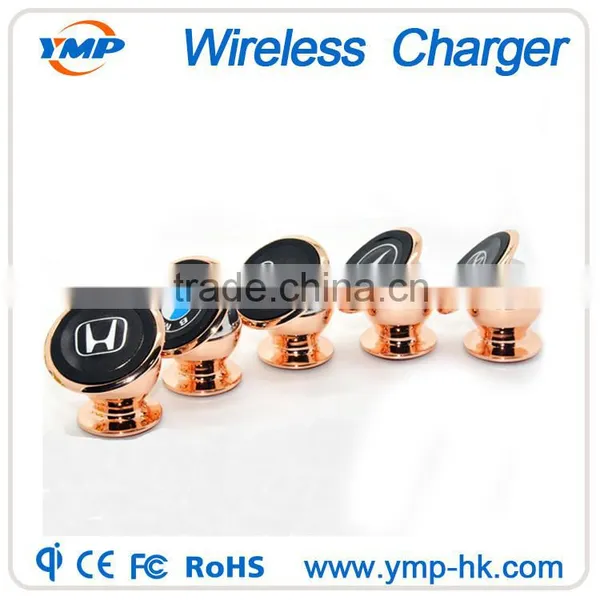 360 Rotating Magnetic Car Stand Holder Qi Car Wireless Charger photo-6