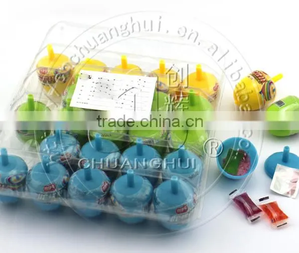 Peg-Top Toy Candy With Jelly and Tattoo photo-2