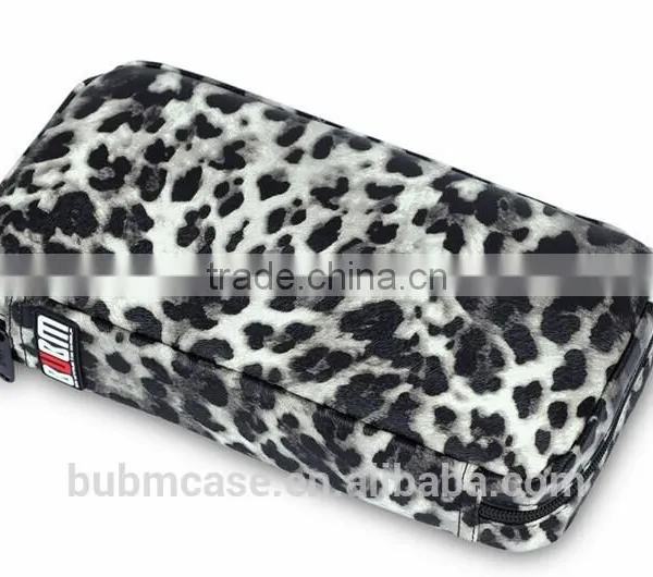 Fashion 64 Capacity Snow Leopard Grain PU Leather Cover CD DVD Bag CD DVD Storage Bag Car Disc Case photo-2