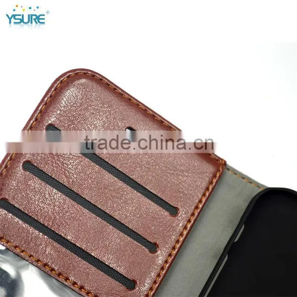 2015 New Design Denim Grid Pattern Leather Case For Wiko Darkmoon With Card Slots and PVC ID Slot photo-4