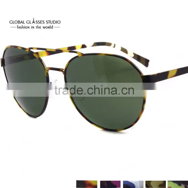 New Special Fashion Design Camouflage Color SunCristial High Quality Classic UV400 Eyewear Sunglasses Glasses 605M photo-2