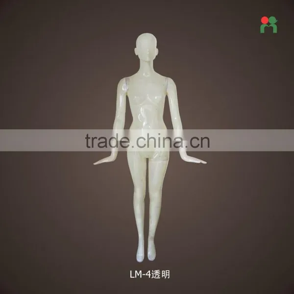 2015 Fashion Fiberglass Plus Size Transparent Colourful Female Mannequin Transparent Mannequin LM-4 photo-2