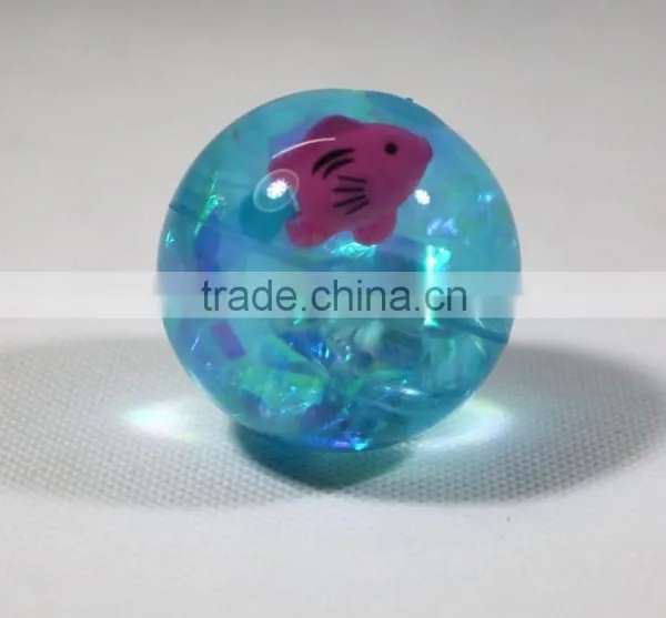 Factory Price 55mm Pvc Plastic Led Flashing Bouncy Water Ball Bouncing Toy Ball photo-4