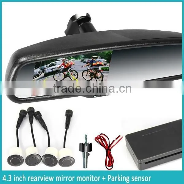 AK2043LAP4 BiBi Sound Radar Detector Auto Dimming and Display Reverse Germid Rearview Mirror photo-5