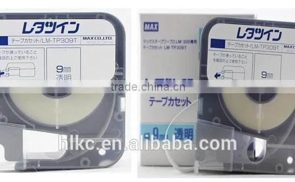 Tape Cassette LM-TP312T (12mm,Transparent) MAX Electronic Lettering Machine Tube Marking Machine