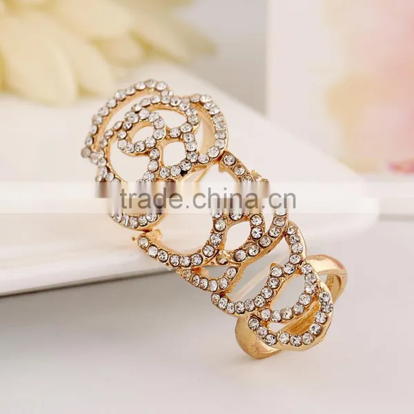 Fashion Wholesale Jewelry Rose Elastic Force Rings photo-3