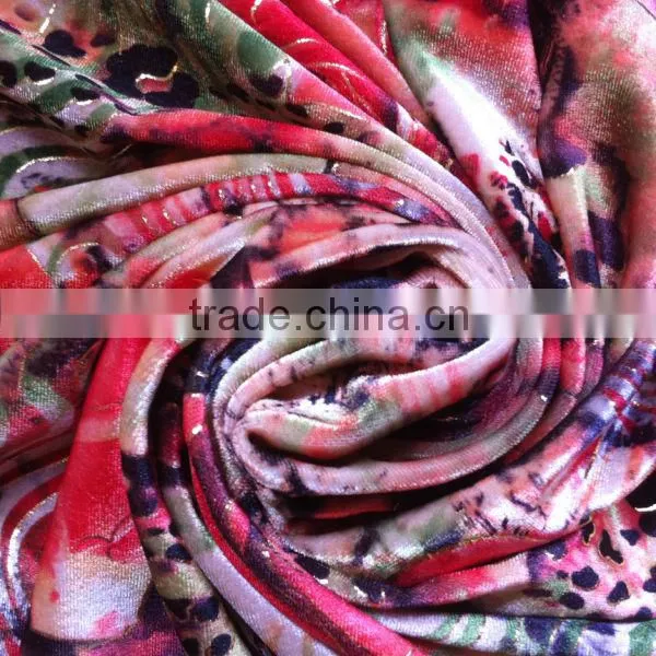 Gold Foil Velvet Fabric for Dress photo-3