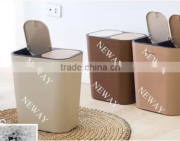 Professional Manufacturer for Plastic Double Lids Trash Can photo-3