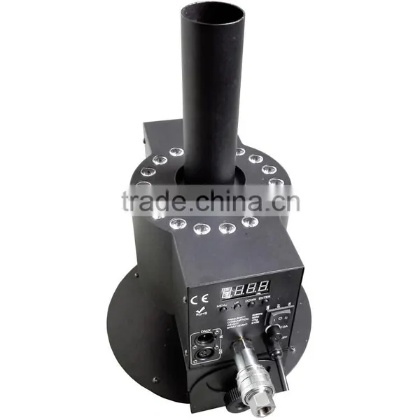 DMX512 Cryo FX Blast 5m Black Hose 3in1 RGB 18*3w CO2 Cold Ice Fog Smoke Machine 250w LED CO2 Jet Cannon photo-2