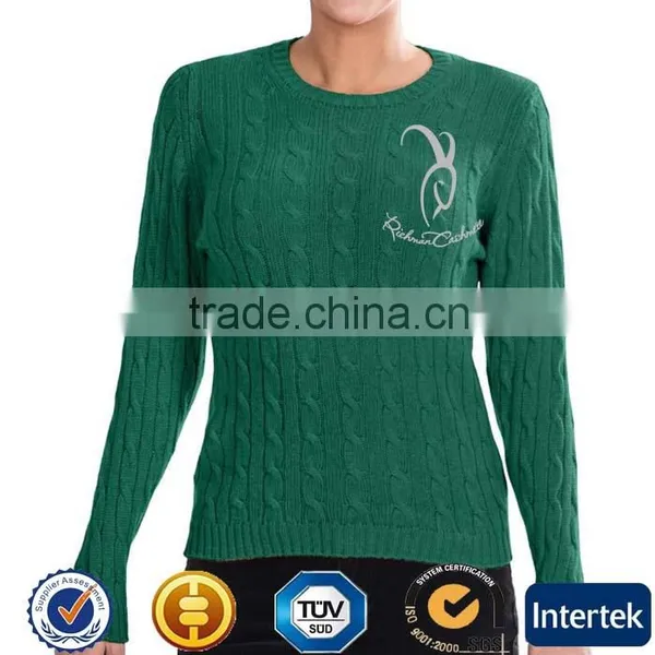 New Fashion Design Winter Knitted Wool Cashmere Sweater