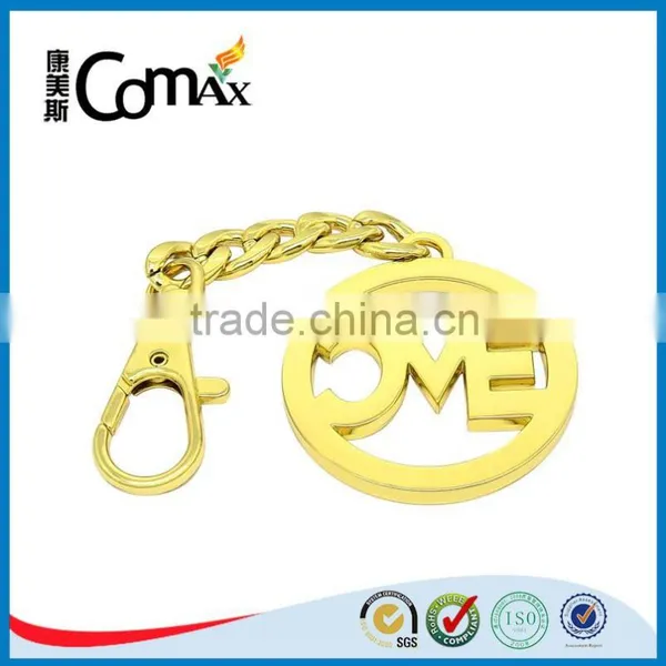 Popular Hollow Custom Metal Handbag Brand Logo Tag With Chain and Hook photo-3