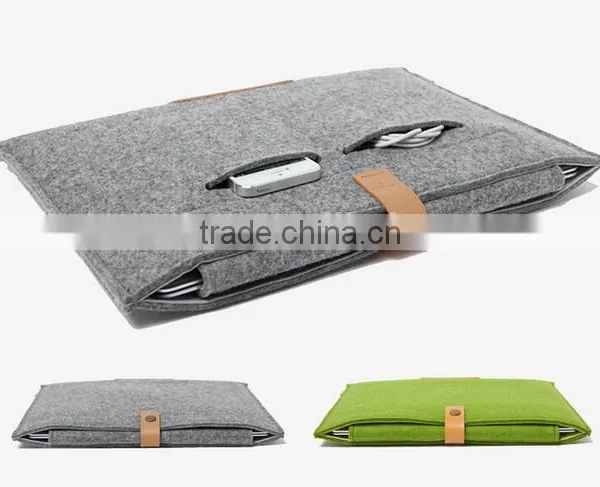 Hot Felt Protective Bag Laptop Sleeve Case For Macbook Laptop Air /Pro / Retina, 11.6",13.3"15.4"