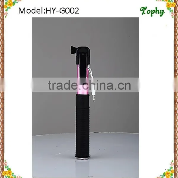 2015 New High-quality Aluminium Alloy Extendable Hand Held Foldable Selfie Stick/Monopod Selfie Stick/Cable Selfie Stick photo-2