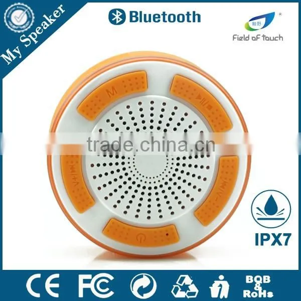 My Speaker F013 White With Orange Waterproof Bluetooth Speaker With 5W Subwoofer photo-2