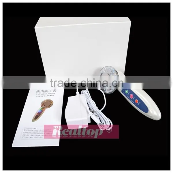 No Needle Mesotherapy RF Vibration Facial Massage Machine ,led Light Color Photon Ultrasonic Beautiful Skin Instrument photo-5