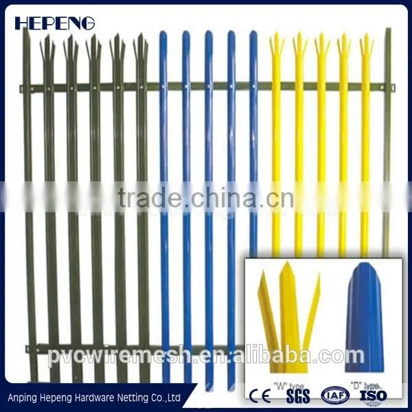 Gold Manufacturer Electro Galvanized Palisade Fence photo-3