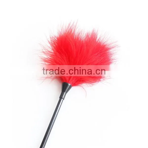 Sex Toy Feather Tickler for Woman Soft Feather Tickler for Sex Games Feather Tickler With Soft Feather,plastic Handle,35cm,red photo-2