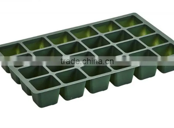 High Quantity 24 Cells Black PS Seeding Tray With Lid photo-6