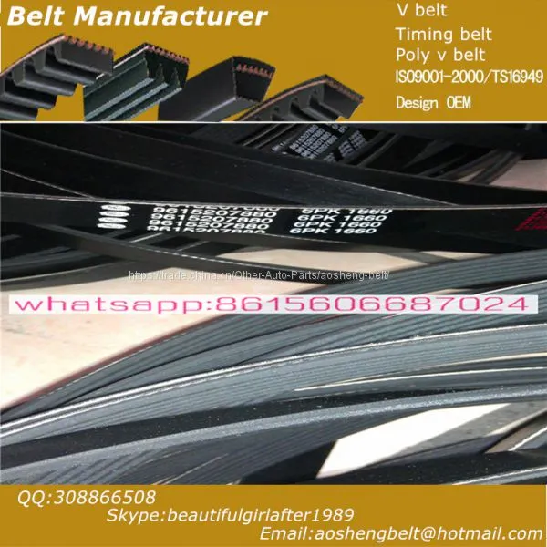 Hyundai Poly v Belt/fan Belt OEM 25212-26021 pk Belt 4PK845 Original Quality Poor Price With Colorful Box photo-3