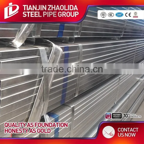 ASTM A53 GR A B ERW Galvanized Square Hollow Steel Pipe for Buliding Material photo-5