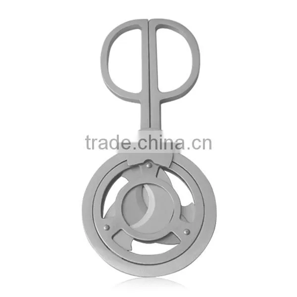 High Quality Silver Stainless Steel Triple Blade Cigar Scissors Cigar Cutter photo-1