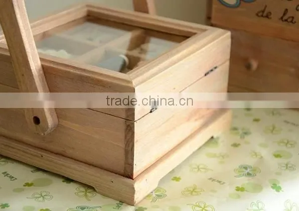 Rural Style Wooden Sewing Box photo-5