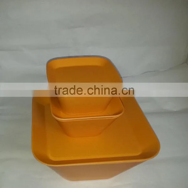 Manufacturer Supply Compostable Bright Colored Dinnerware Made of Bamboo photo-4