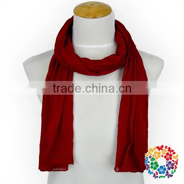 Many Colors Fashion Solid Polyester Long Scarf Women Shawl Scarf photo-6