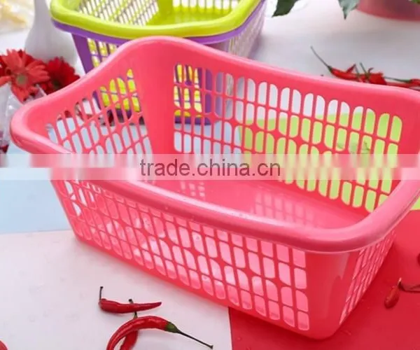 Promotional Plastic Large Size Storage Basket Kitchen Accessories Wash Fruit Vegetable Sieve Storage Basket Dropping Water photo-4