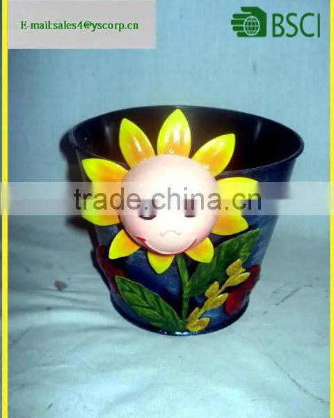 Metal Flower Pot Garden Home With 3D Metal Application Iron Flower Pot Stand photo-6