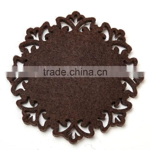 Facotory Laser Cut Felt Coaster photo-3