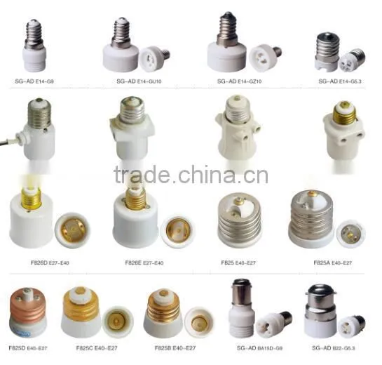 E27-E40 Plastic Screw Shell Mogul Lamp Light Bulb Holder Base Socket Adapter photo-2