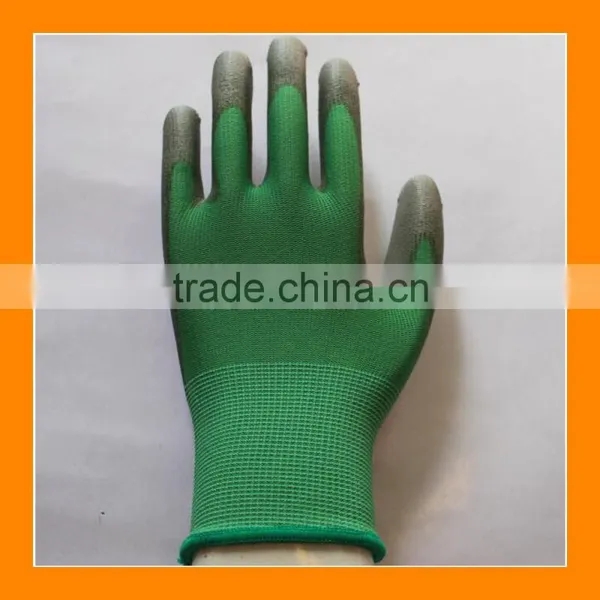 Stretchable PU Palm Coated Weeding Gloves For Picking Out Weeds From The Garden photo-3
