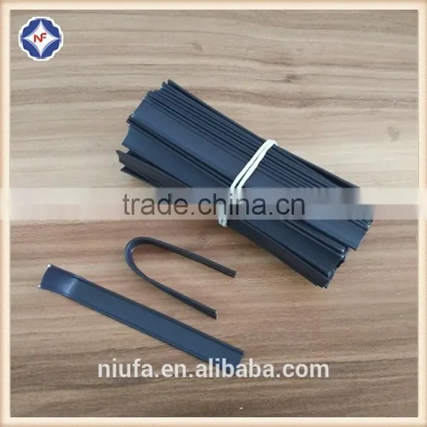 Color Black Precut Plastic Double Wire Twist Tie For Packaging photo-2