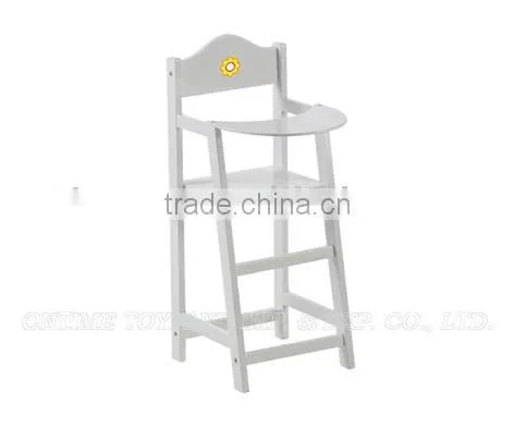 Doll's High Chair,wooden Doll Chair,wooden High Back Chair