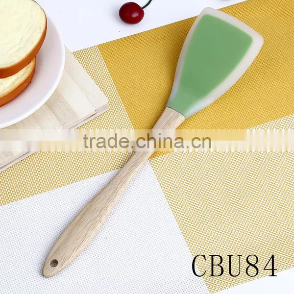 Wooden Handle Silicone Head Top Quality Fashional Style Kitchenware Set photo-4