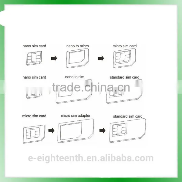 Free Sample Nano SIM Adapter to Micro and Standard Sim Card Adapter Mobile Pin photo-2