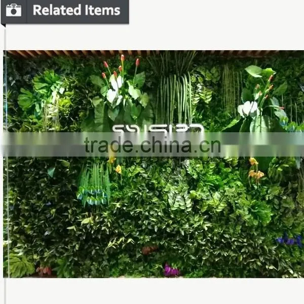High Quality Artificial Vertical Garden Decor Cheap Green Plants Wall photo-6