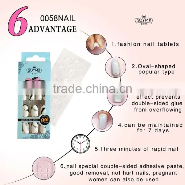 Professional Painted UV Gel Tips With Double-sided Tape Nail Art Tips photo-4