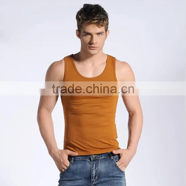 Bodybuilding Clothing Athletic y Back 95%cotton+5%spandex Stringer Plain Tank Top Men photo-2
