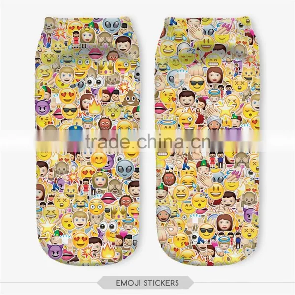 2016 Wholesale Custom 3d Cartoon Tube Emoji Sock photo-6