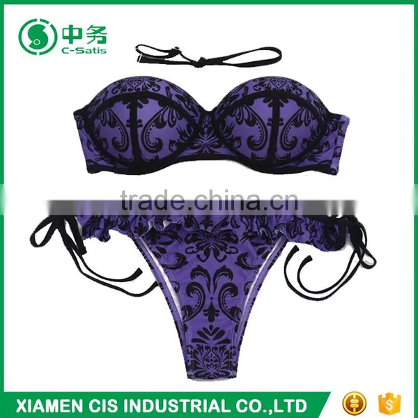 2017 Latest Design Hot Sexy Swimwear Women Printed Bikini photo-3