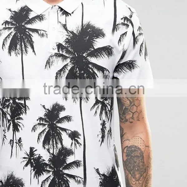 MGOO High Quality Sublimation All Over Print Mens Polos Team Workwear 100 Polyester Tops Shirt photo-4