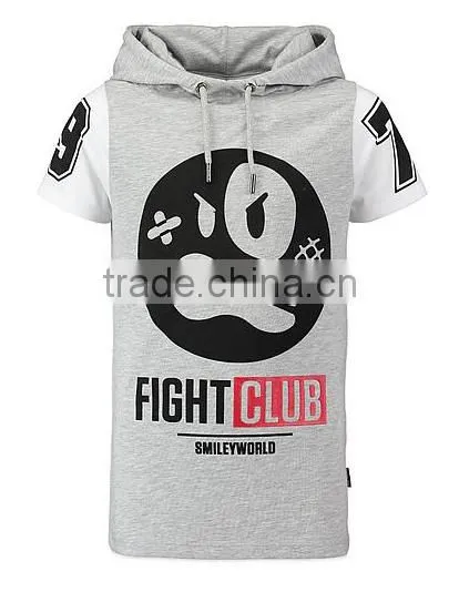 100% Cotton Short Sleeves Pullover Hoodie For Man photo-3
