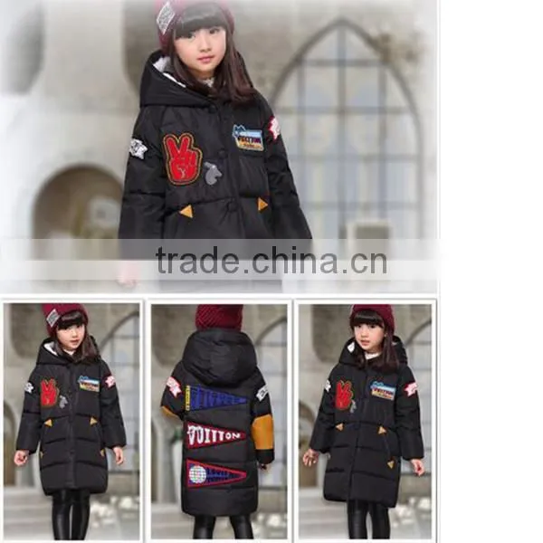 2016 New Fashion Medium Style Hoody Kid Down Jacket photo-3