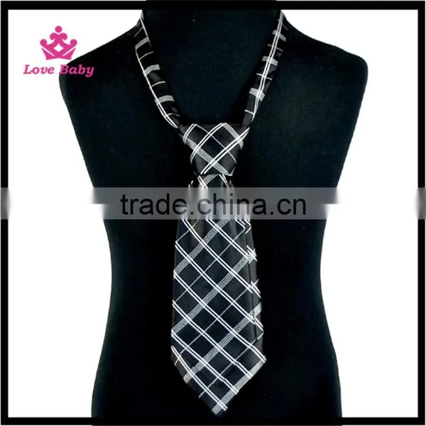Colorful Grid Gentleman Boys Necktie Silk Fashion Toldders Boys Fashion Neck Tie photo-5
