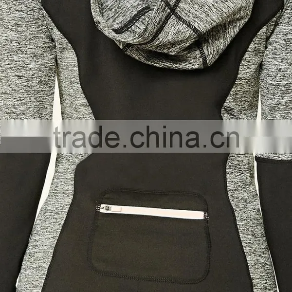Guangdong Wholesale Custom T-shirt Contrast Color Hoodie Sweatshirt Women photo-5