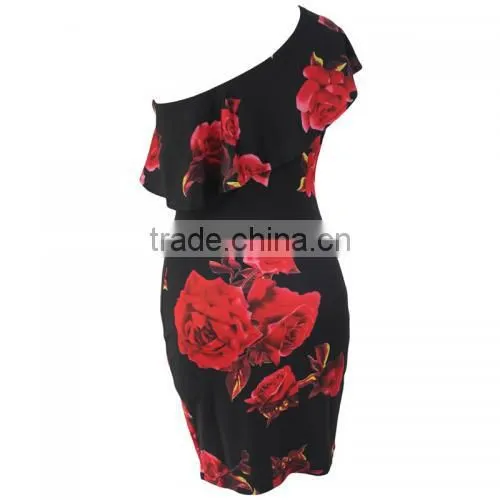 Fashion Retro Sexy Off Shoulder Lady Dress photo-5