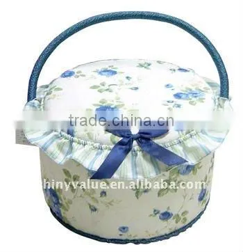 Beautiful Flower Pattern Sewing Basket Manufacturer photo-6
